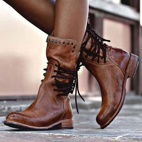 Ciss | Bottes Vintage à Lacets