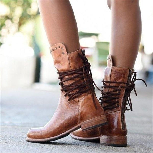 Ciss | Bottes Vintage à Lacets