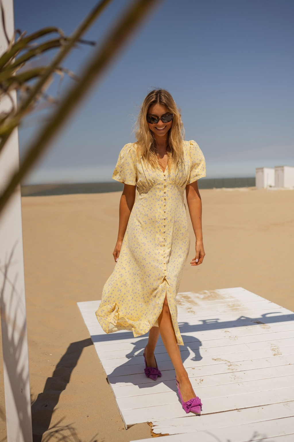 Liva - Robe midi lumineuse
