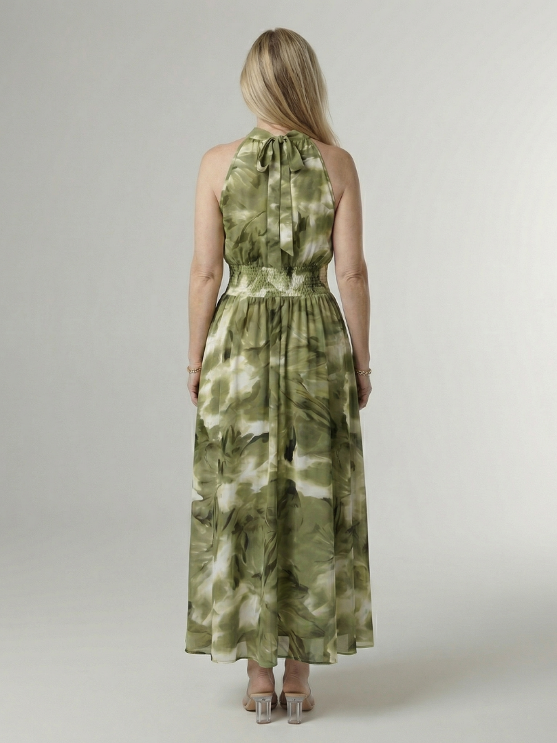 Sylin | Robe midi à licou froncé