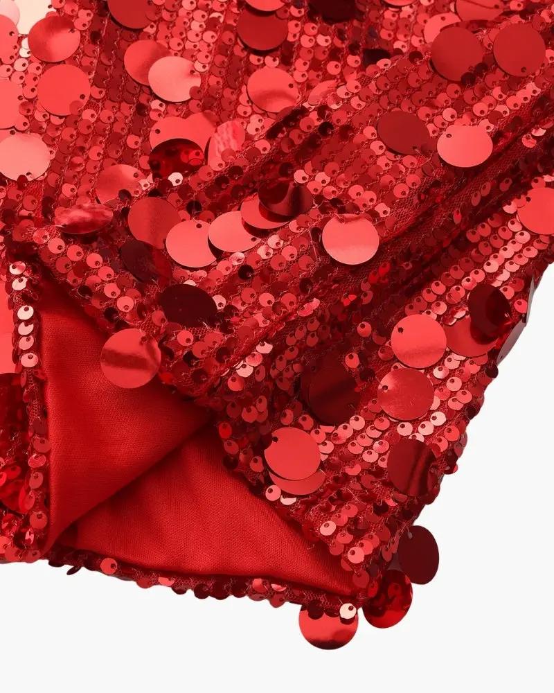 Sequin Party Mini Dress Old Money Women