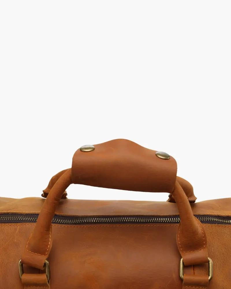 Montague Leather Duffle Old Money