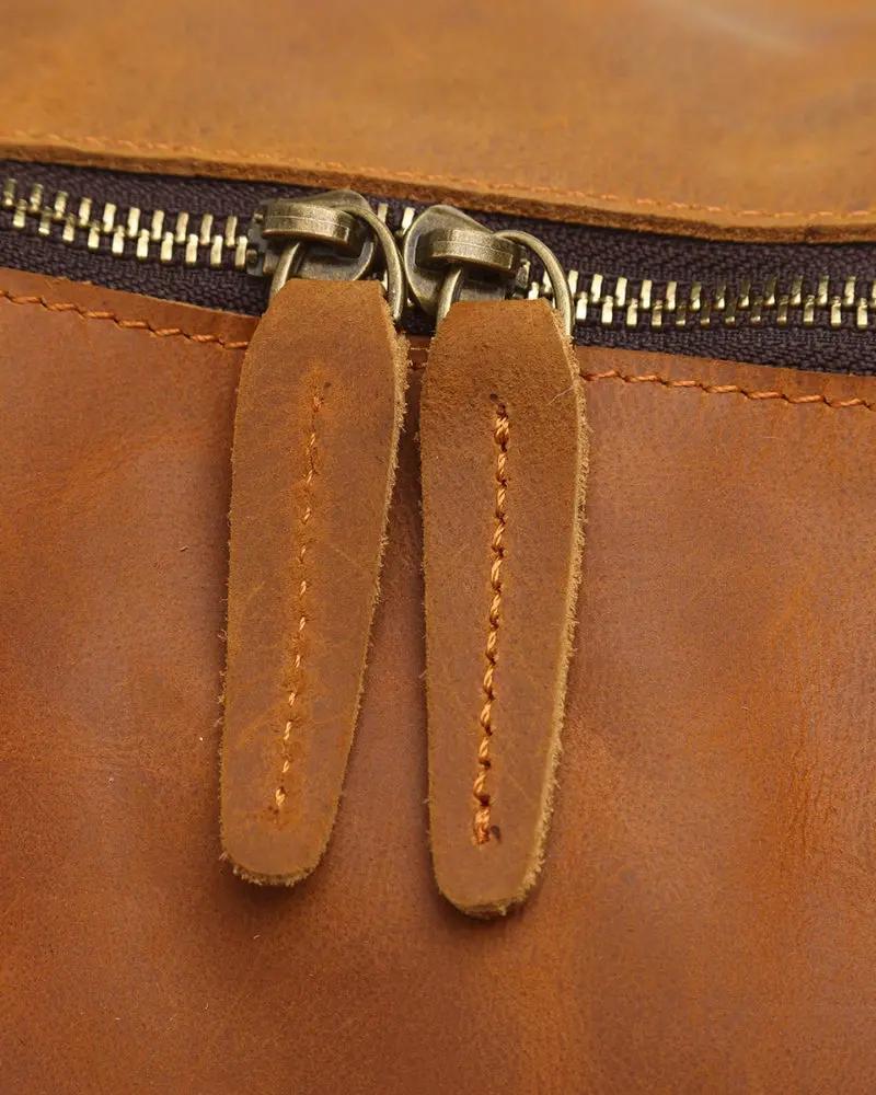 Montague Leather Duffle Old Money