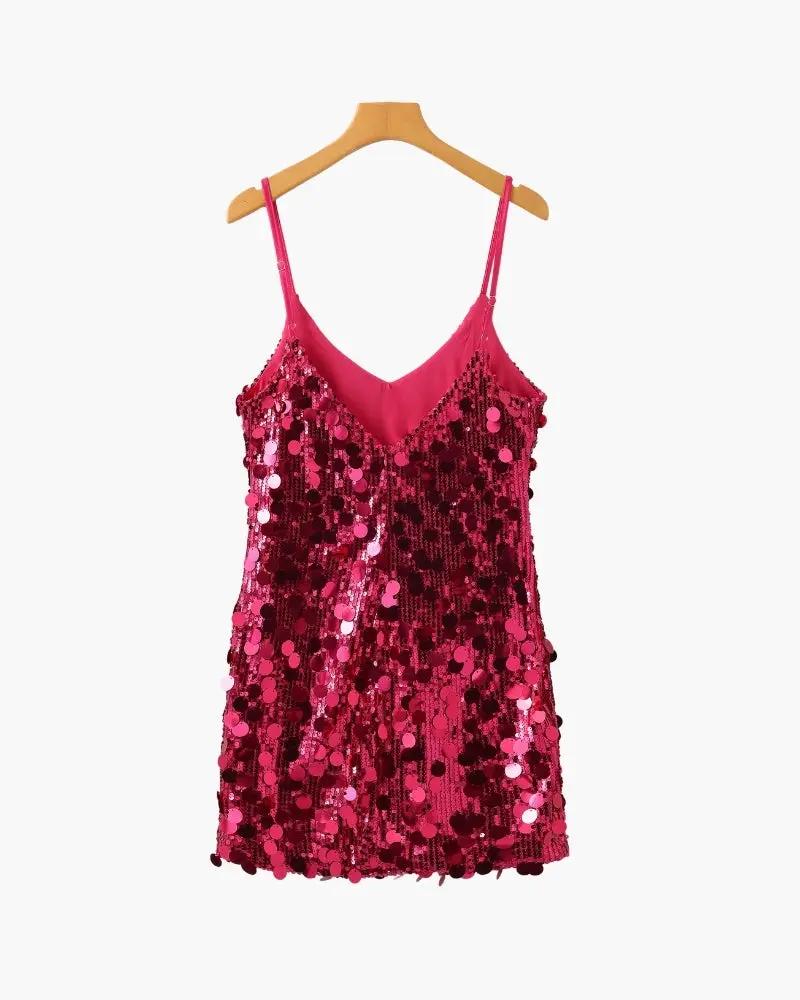 Sequin Party Mini Dress Old Money Women
