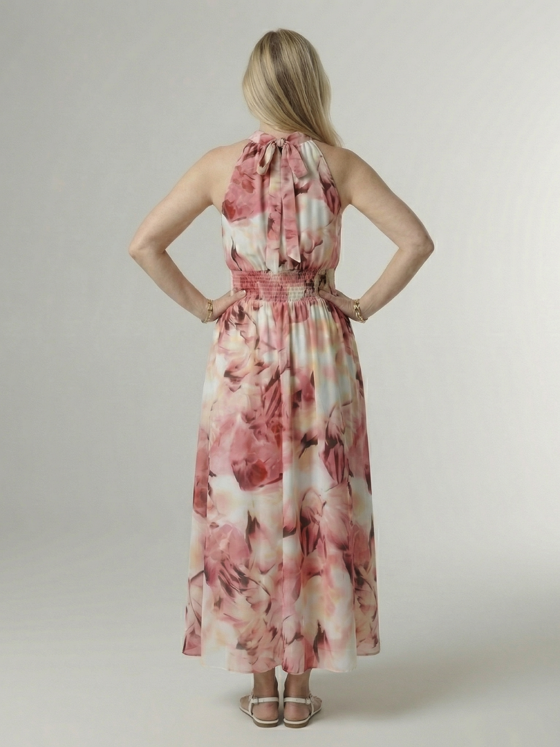 Sylin | Robe midi à licou froncé
