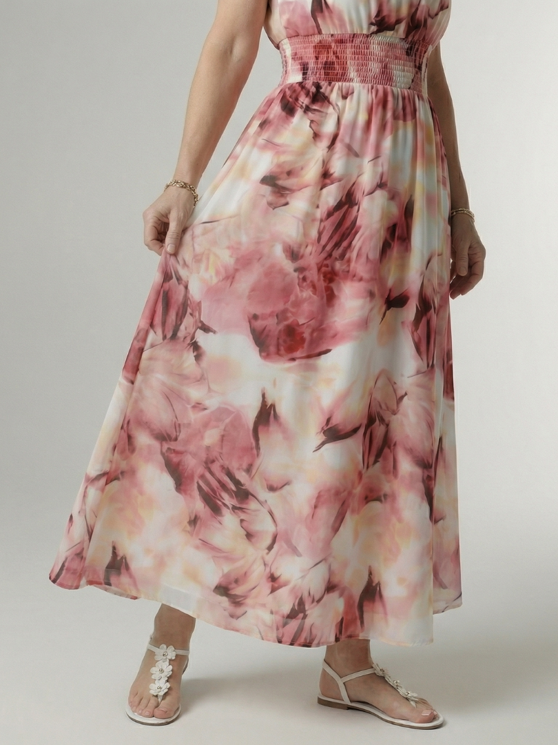 Sylin | Robe midi à licou froncé