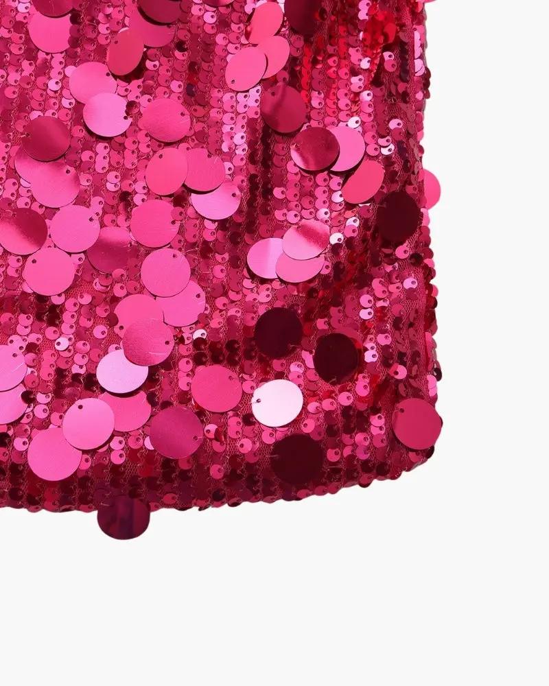 Sequin Party Mini Dress Old Money Women