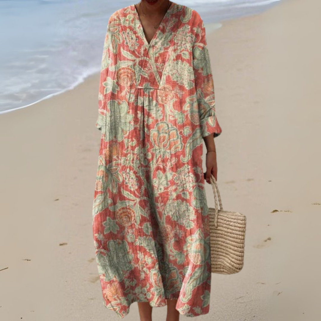 Ellis - Robe vintage à fleurs