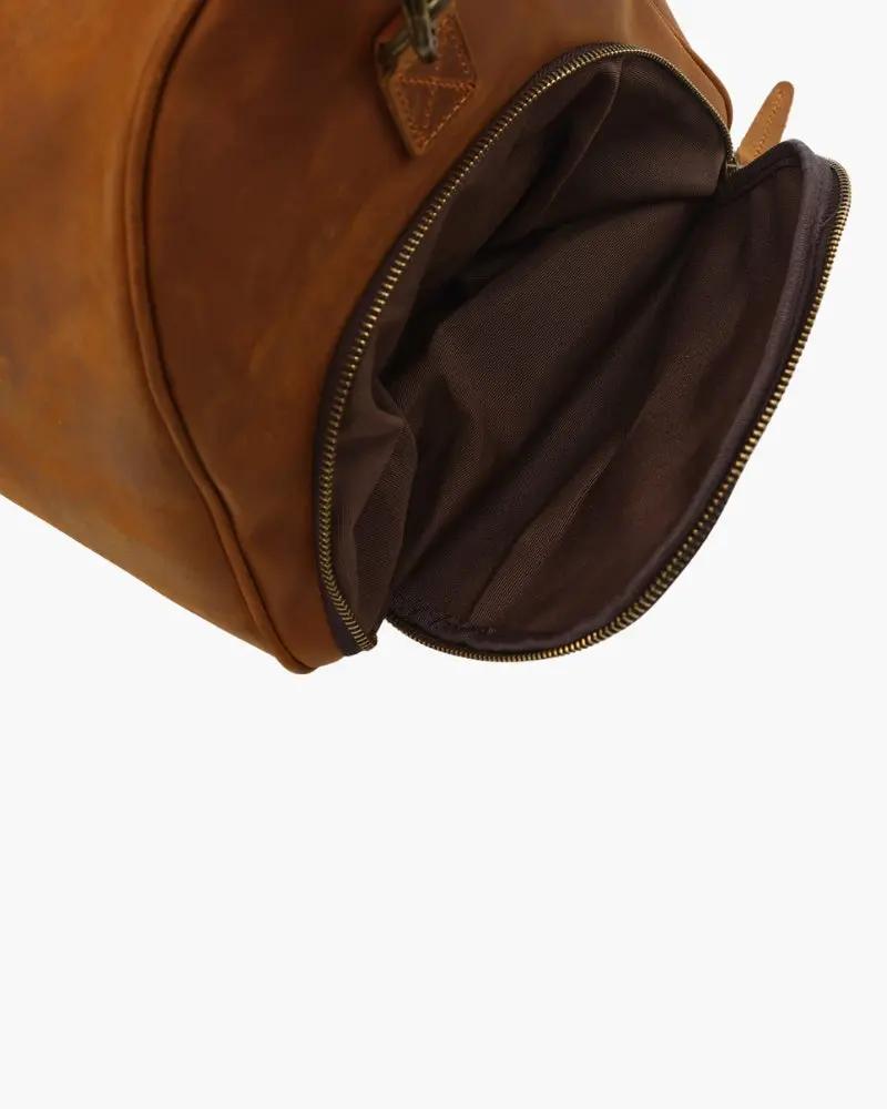 Montague Leather Duffle Old Money