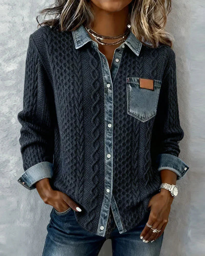 Simone - Chemise en jean audacieuse
