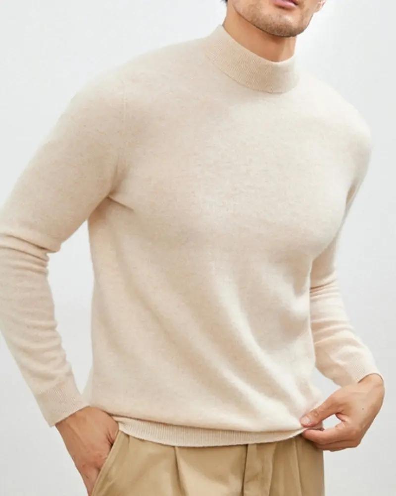 Cashmere Wool Turtleneck Old Money