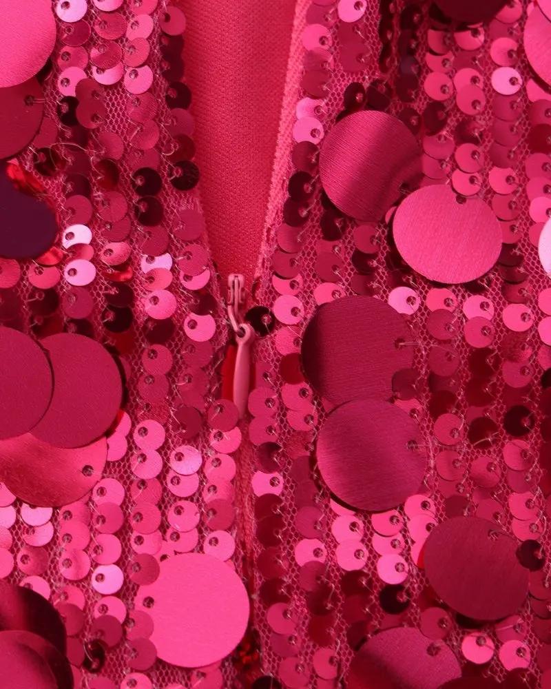 Sequin Party Mini Dress Old Money Women