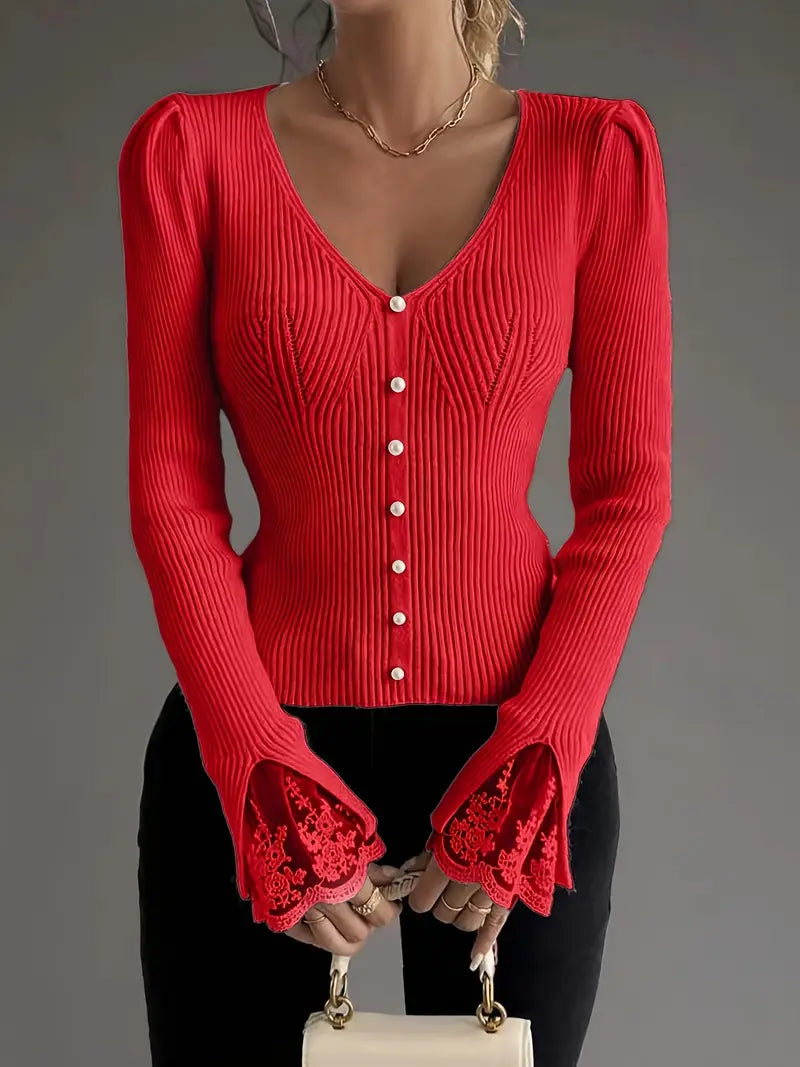 Elena - Pull Chic en Dentelle