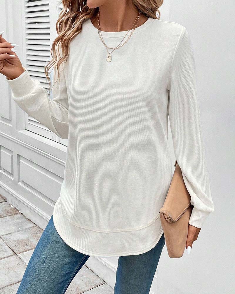 Alisa - Haut Doux Manches Longues