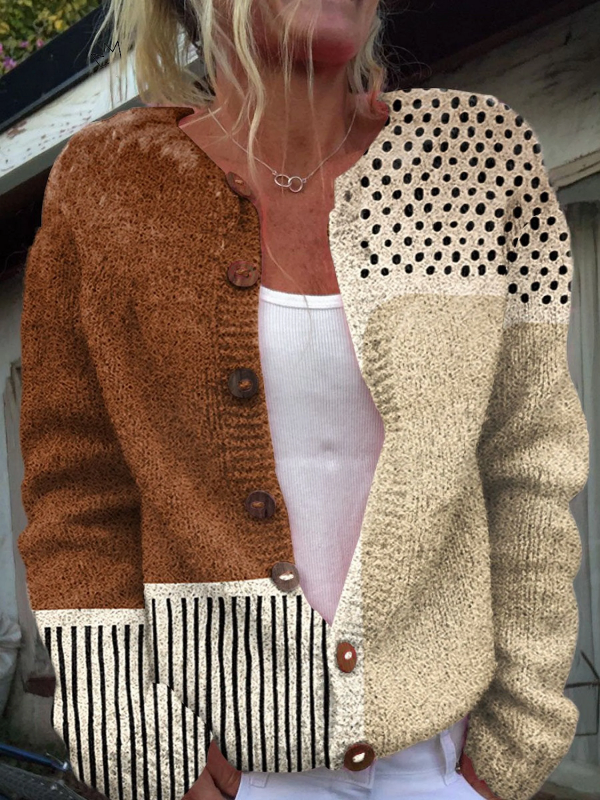 Eloise™ | Cardigan en maille vintage