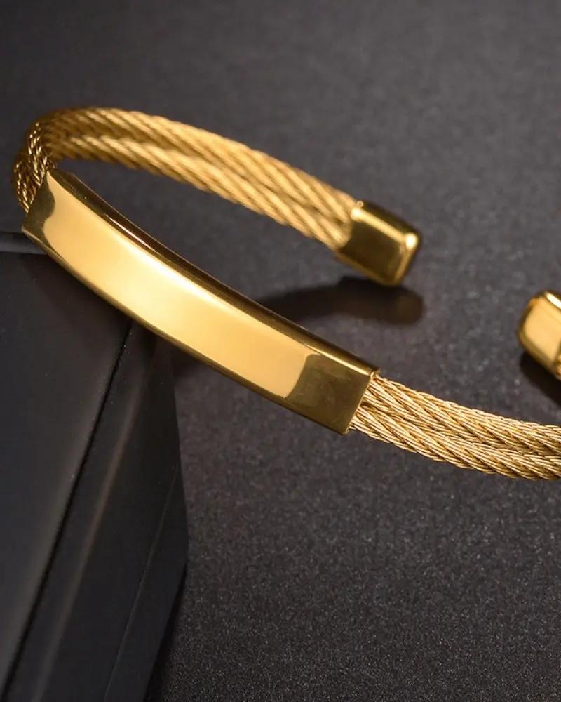 Torque Cable Cuff Old Money