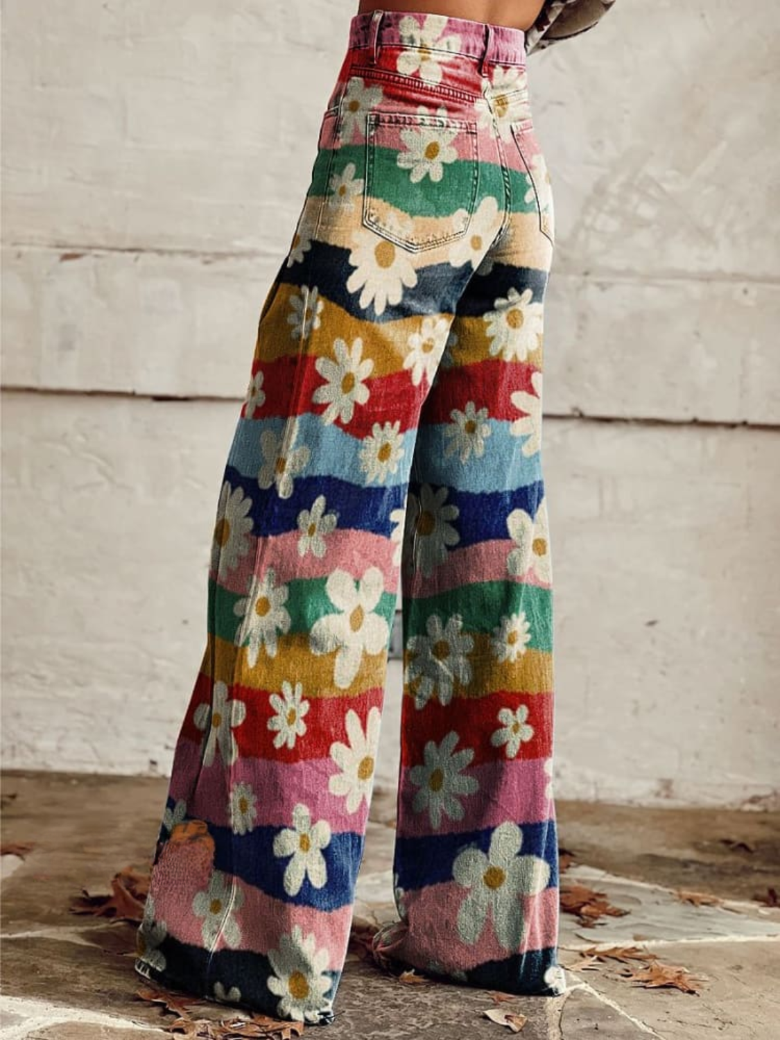 Léon - Pantalon chic à fleurs