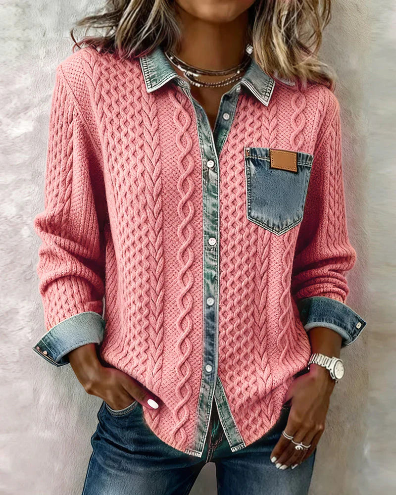 Simone - Chemise en jean audacieuse
