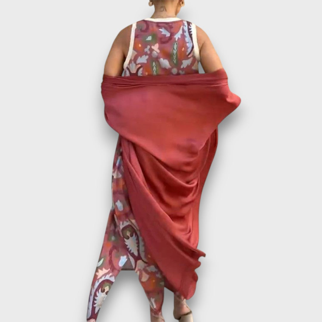 Selviane - Robe longue avec cardigan