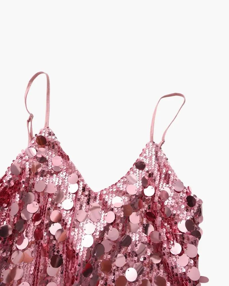 Sequin Party Mini Dress Old Money Women