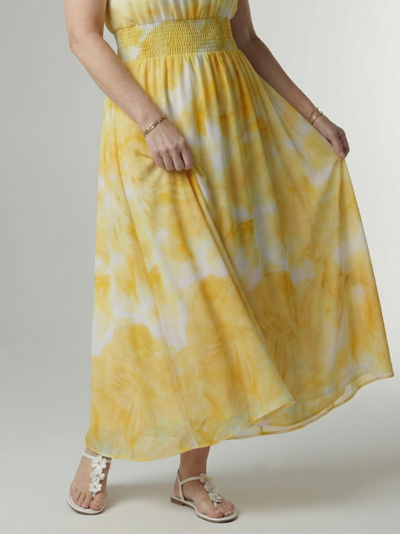 Sylin | Robe midi à licou froncé