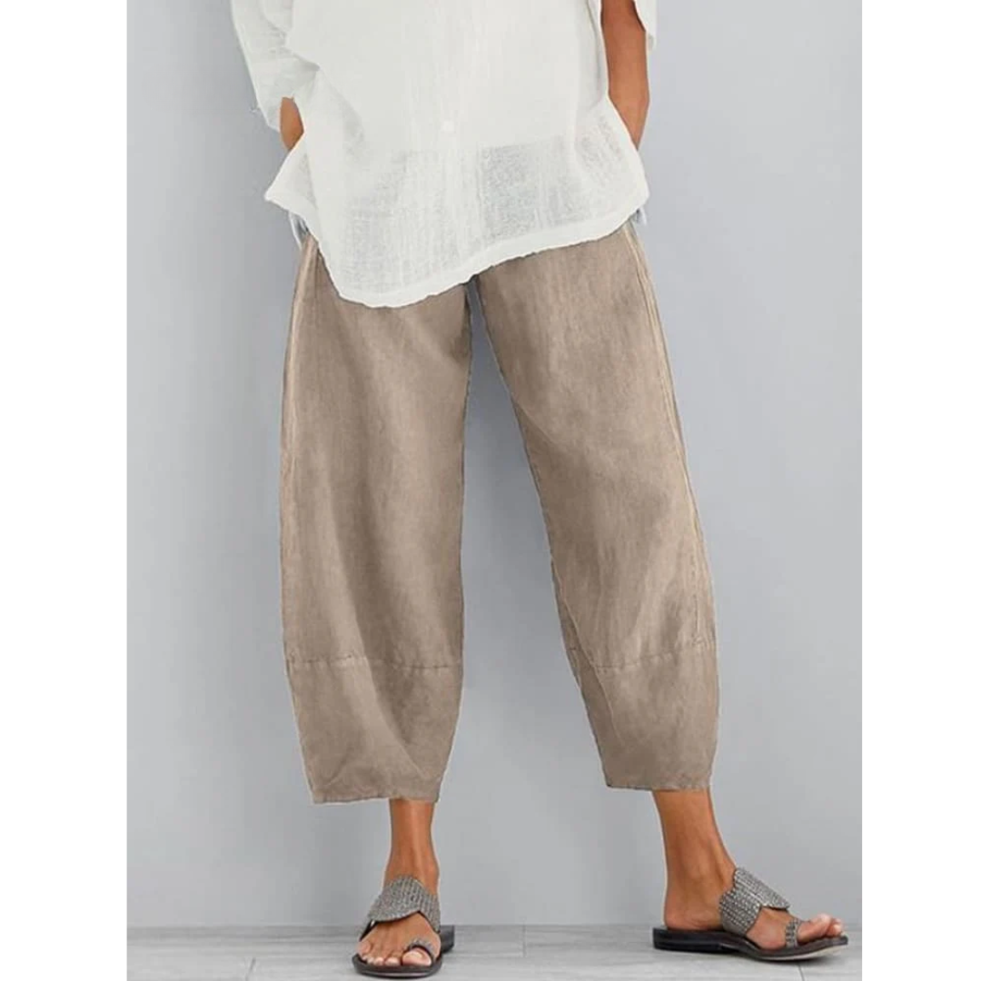 Elena™ | Pantalon en lin élégant et confortable