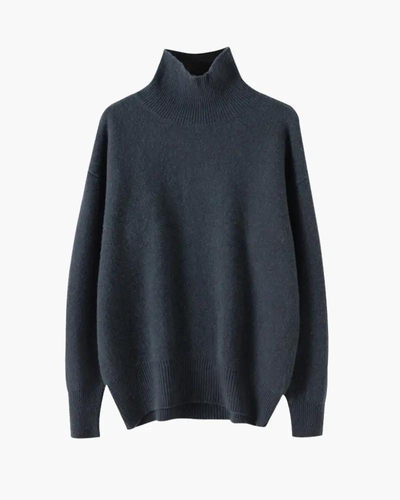 Classy Lady Turtleneck Old Money Women