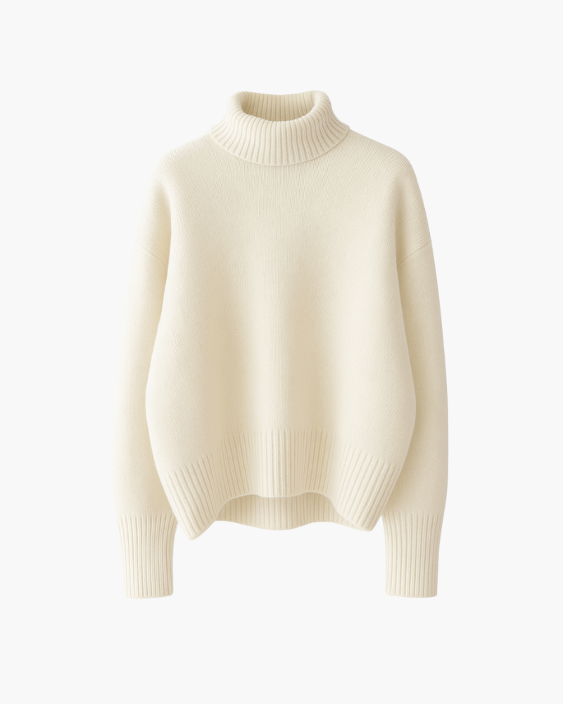 Pull Doux à Col Roulé