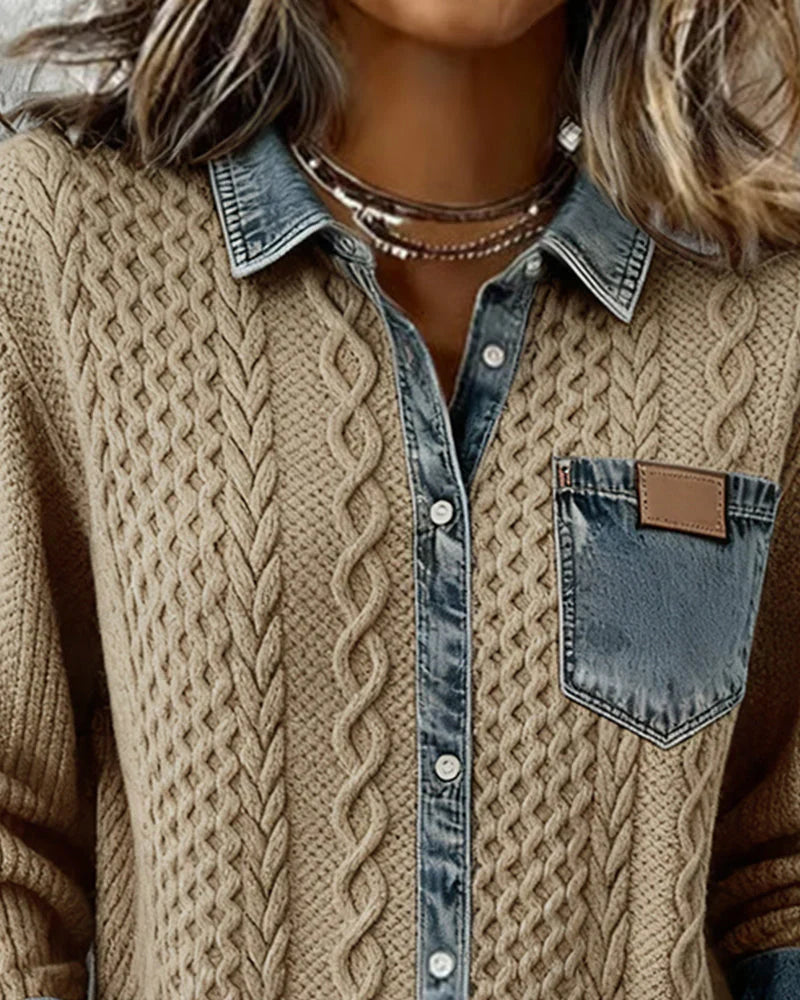 Simone - Chemise en jean audacieuse