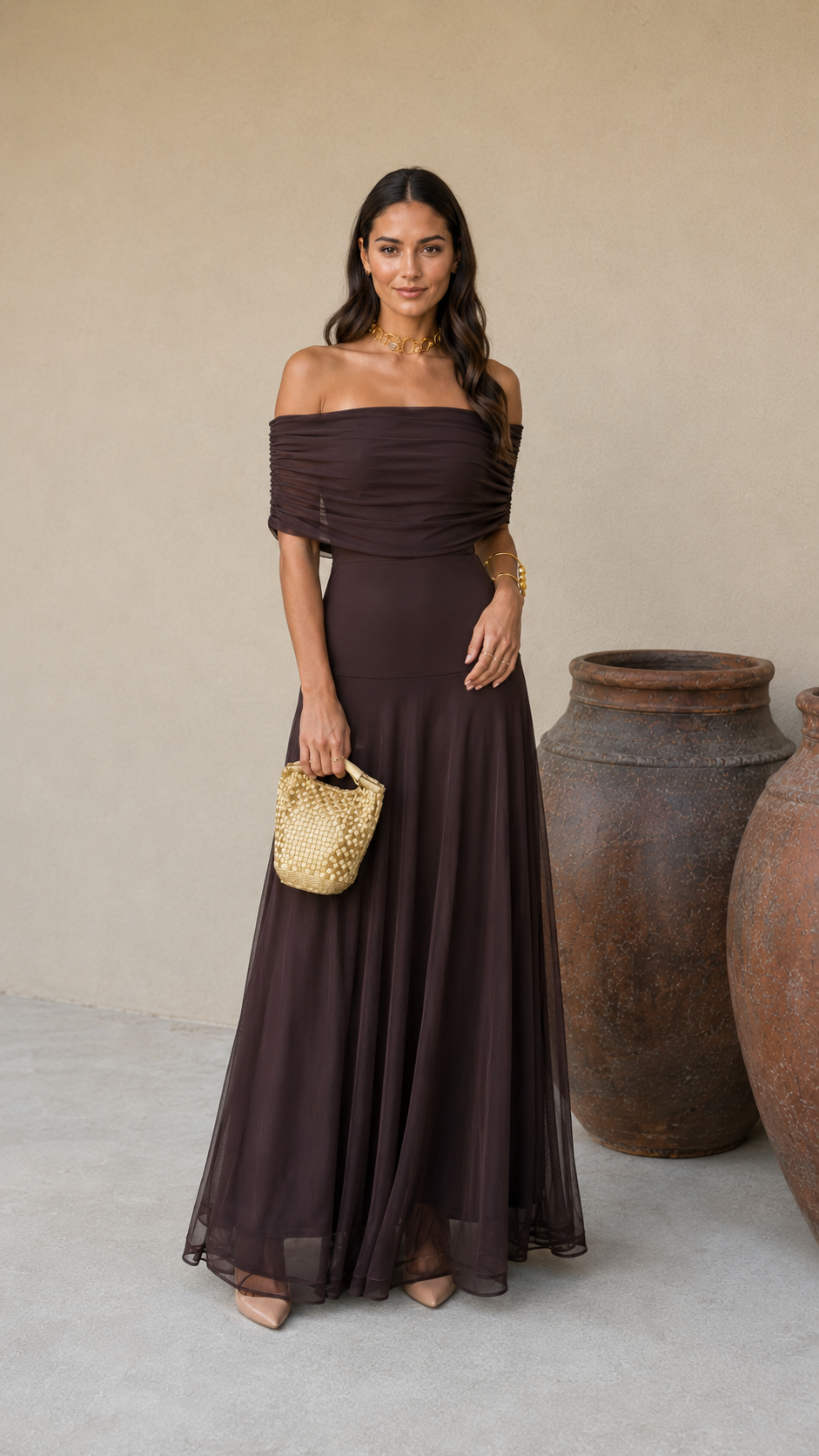 Robe Toledo marron