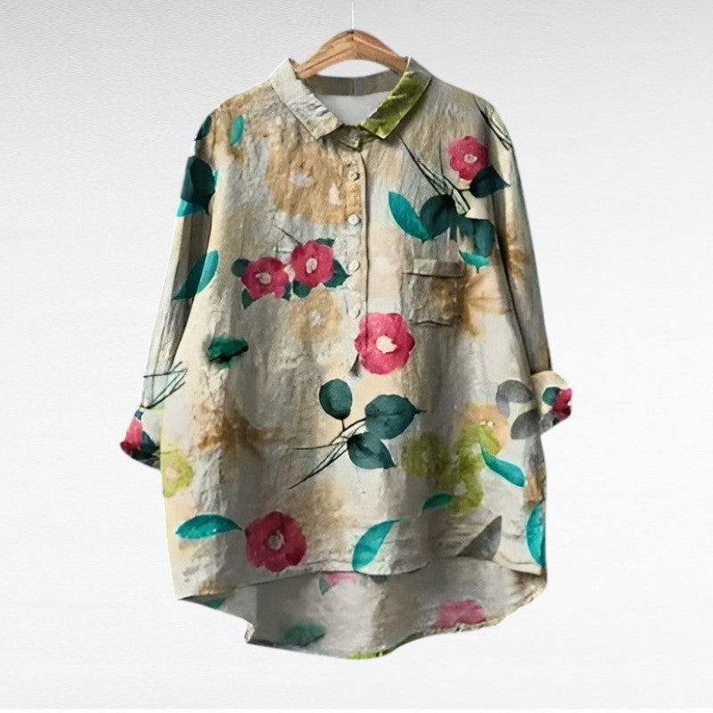 Camille | Blouse d'Été Élégante en Lin