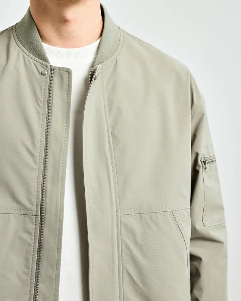 Minimalist Bomber Jacket Old Money
