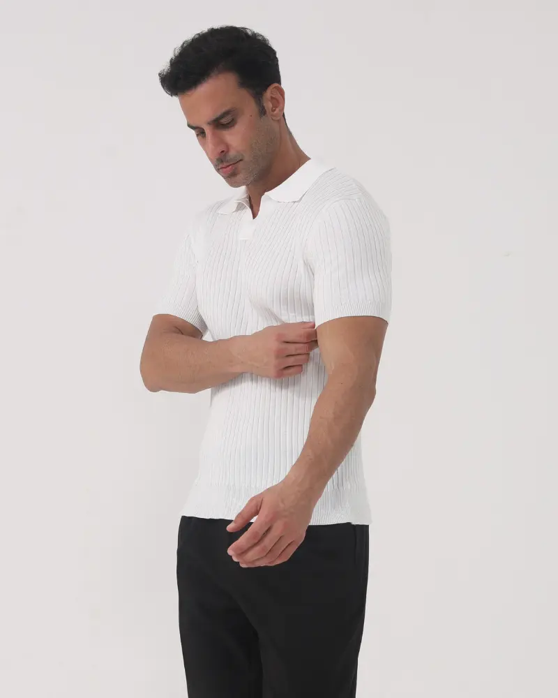 Florence - Ribbed Cotton Polo Old Money