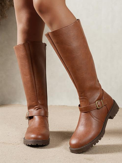 Bottes orthopédiques confortables Francesca de Danoir Paris en cuir noir, avec semelle antidérapante et design élégant.