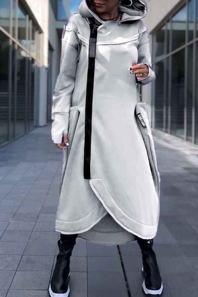 Hildegard - Robe Décontractée à Capuche