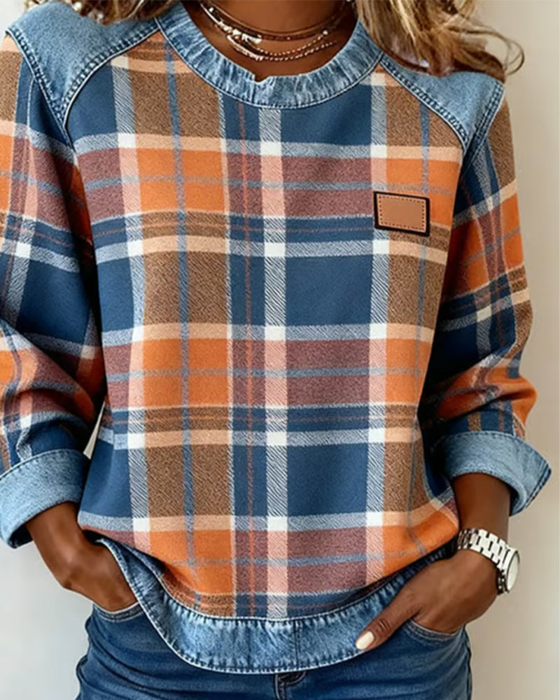 Célia - Sweat-shirt patchwork audacieux