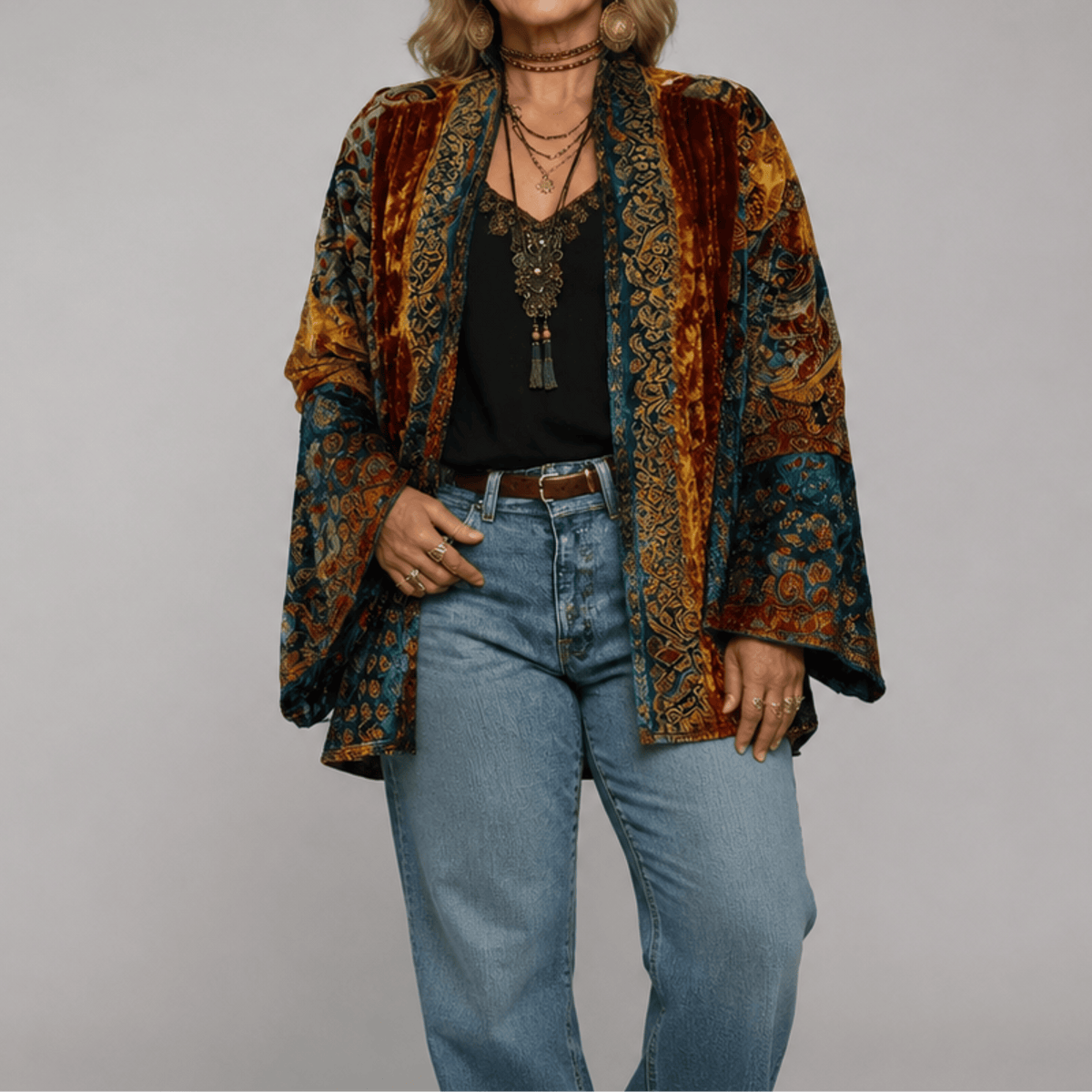 Darcy | Boho Embroidered Cardigan Kimono