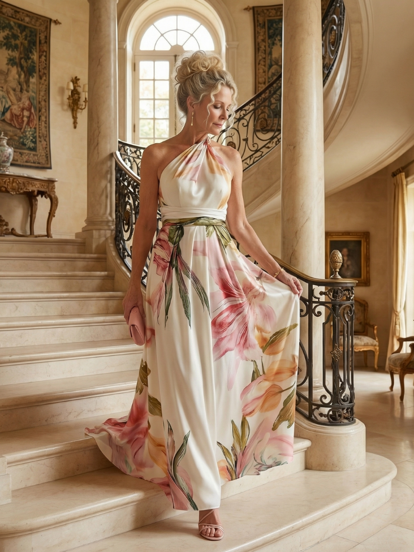 Amiel | Robe longue fleurie
