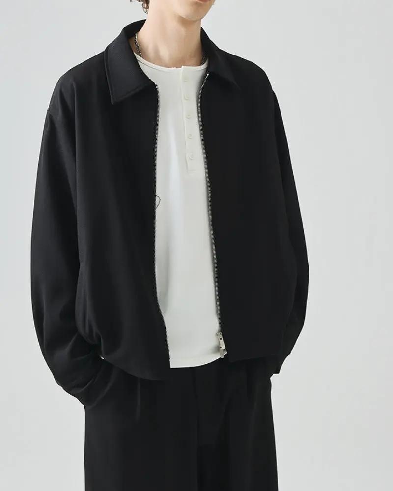 Minimalist Zip Jacket Old Money