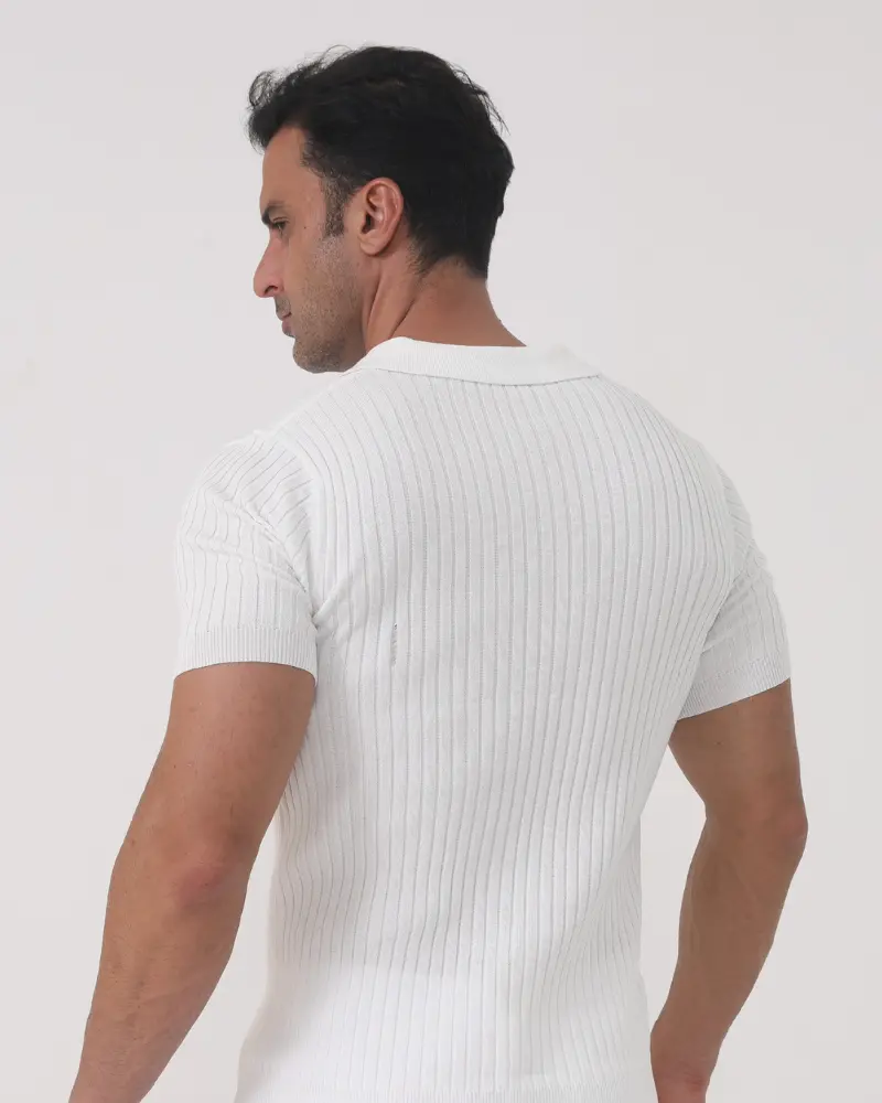 Florence - Ribbed Cotton Polo Old Money