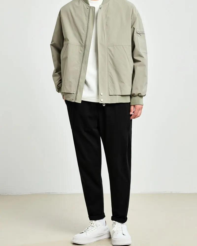 Minimalist Bomber Jacket Old Money