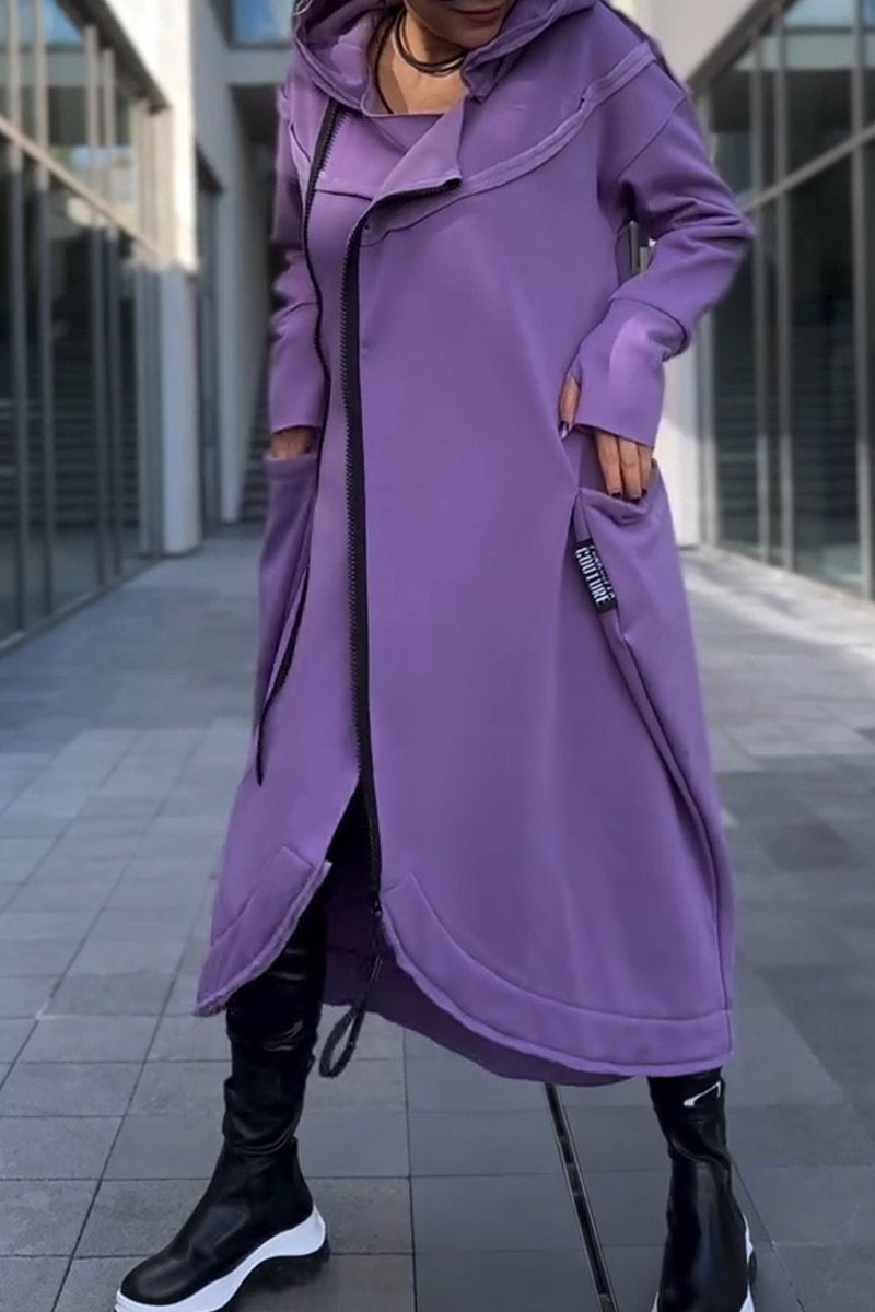Hildegard - Robe Décontractée à Capuche