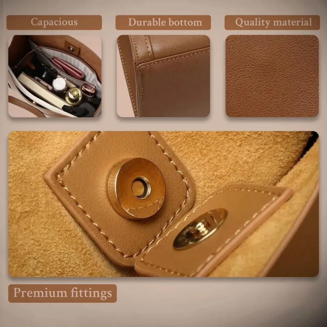 Talia | Sac à main de luxe en cuir souple Danoir Paris