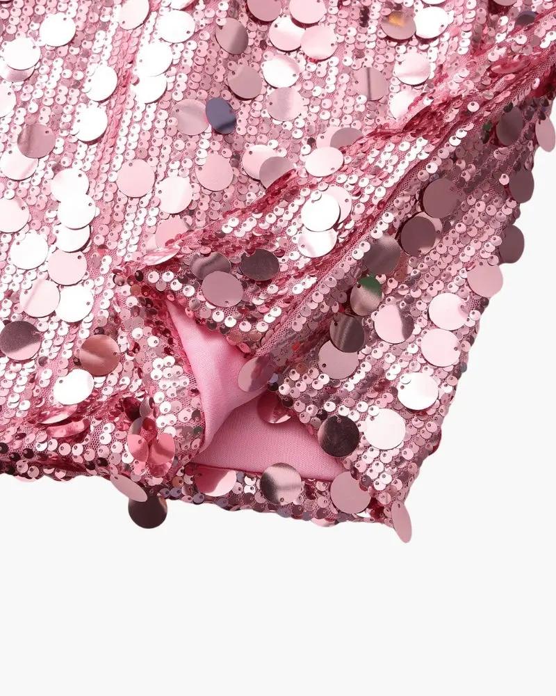 Sequin Party Mini Dress Old Money Women