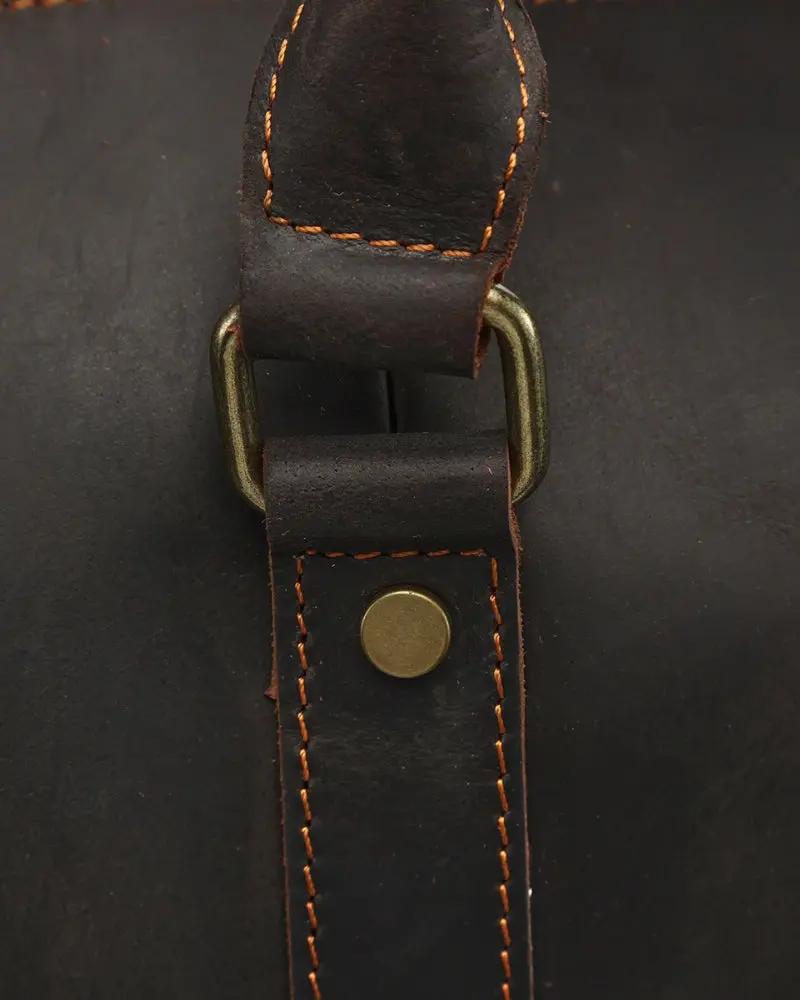 Montague Leather Duffle Old Money