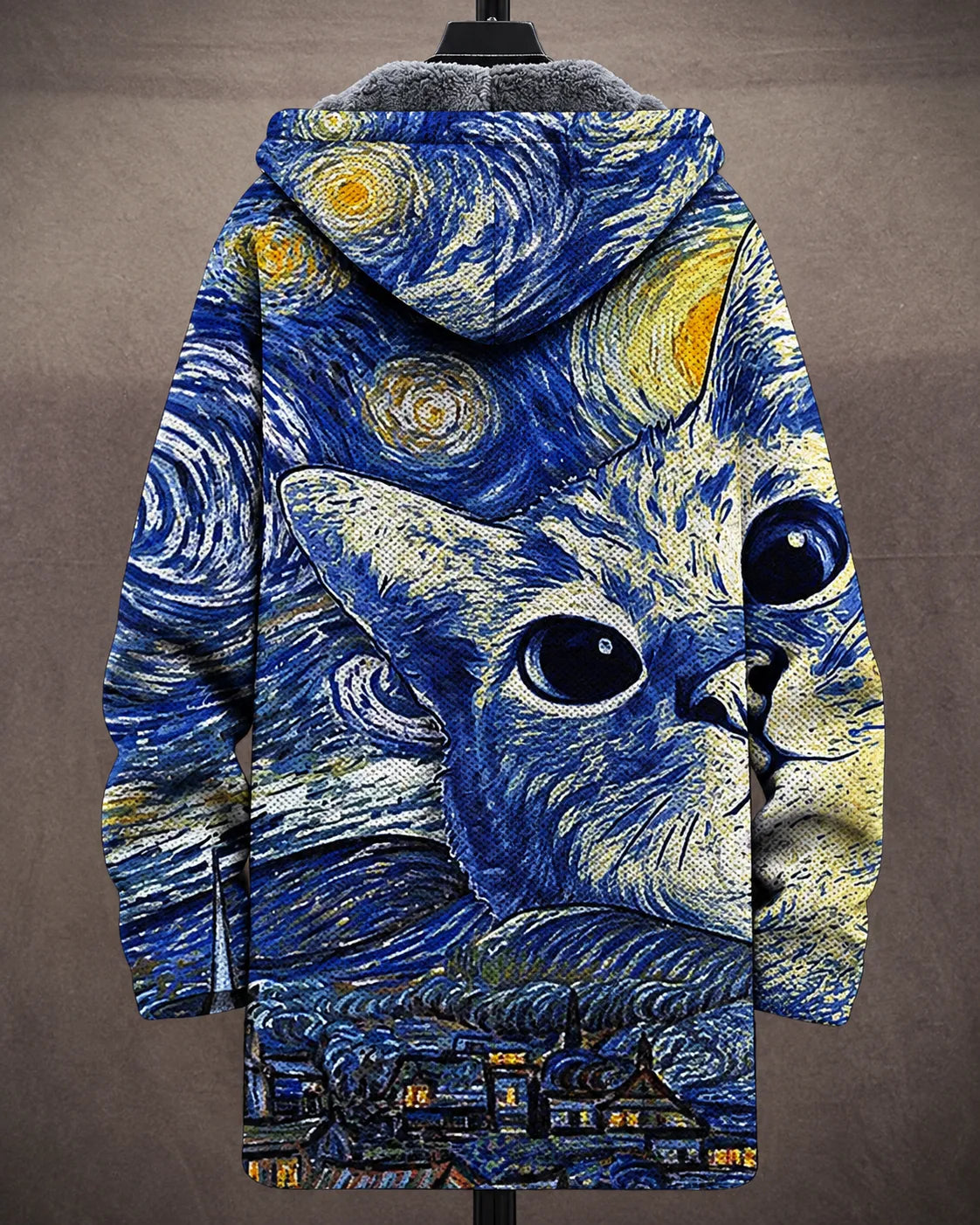 Veste à capuche Eliana avec motifs de chats étoilés