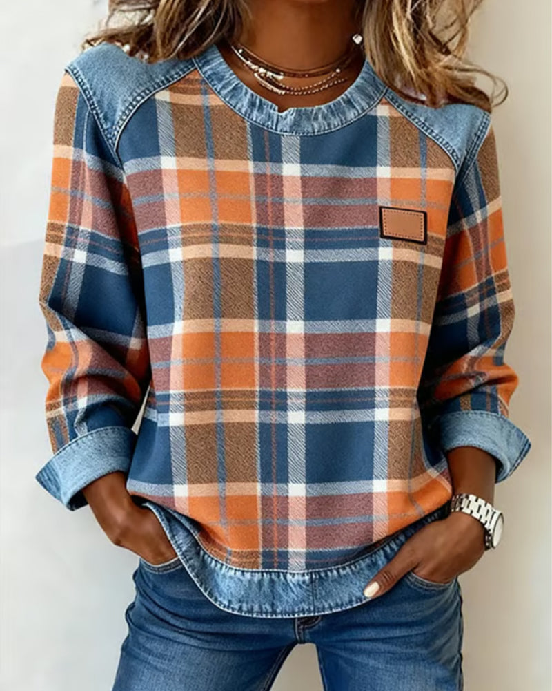 Célia - Sweat-shirt patchwork audacieux
