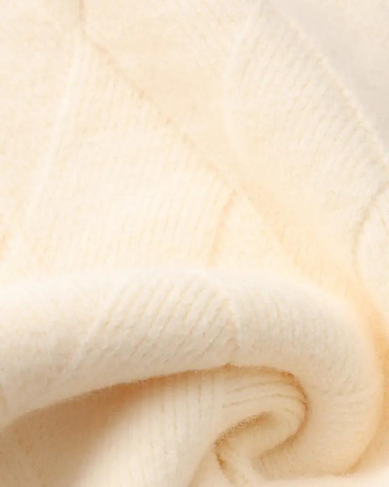 Diamond Knit Crewneck Sweater Old Money