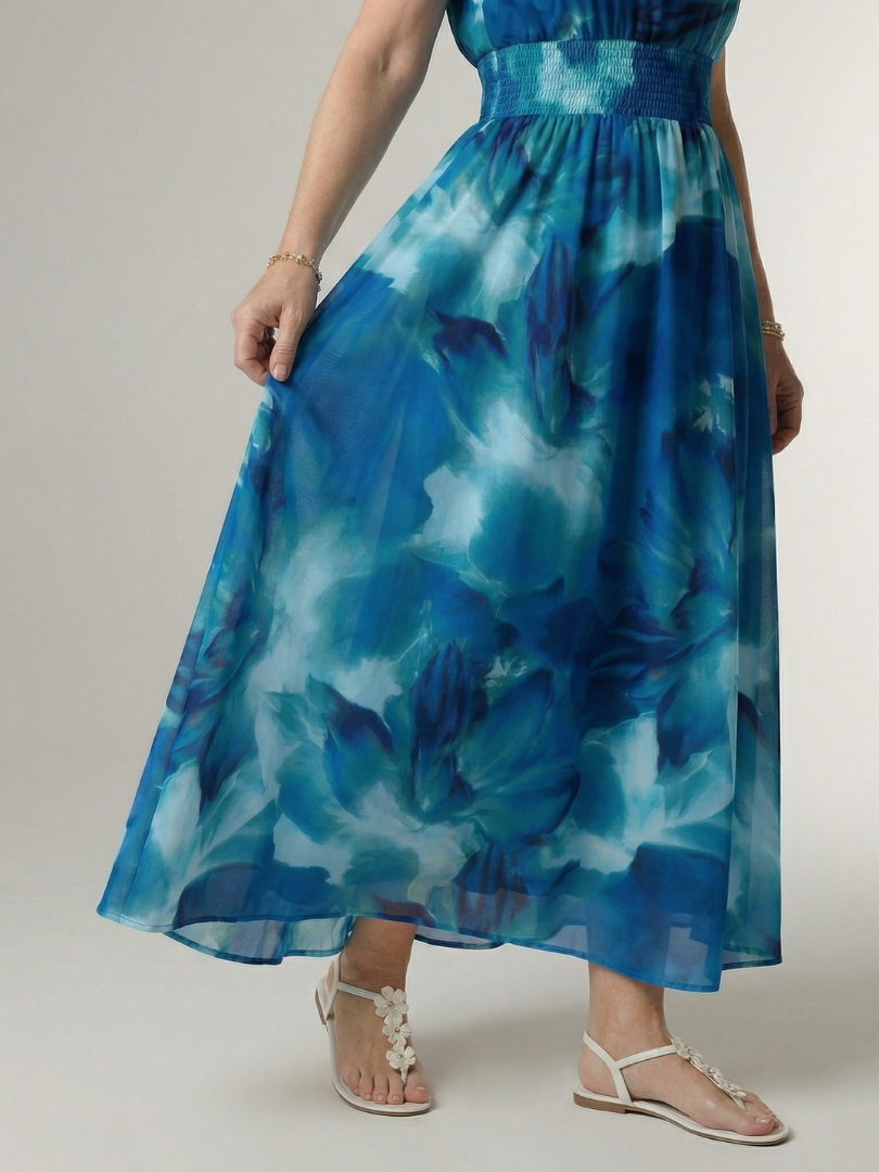 Sylin | Robe midi à licou froncé