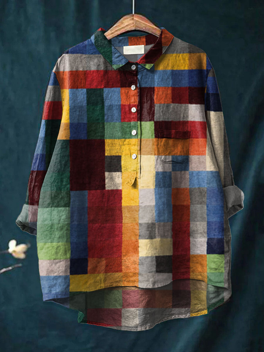 Chemise à imprimé color block Iris |